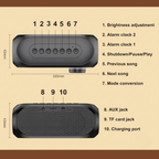 Smart Bluetooth LED Alarm Clock — Wireless Speaker with LED Display