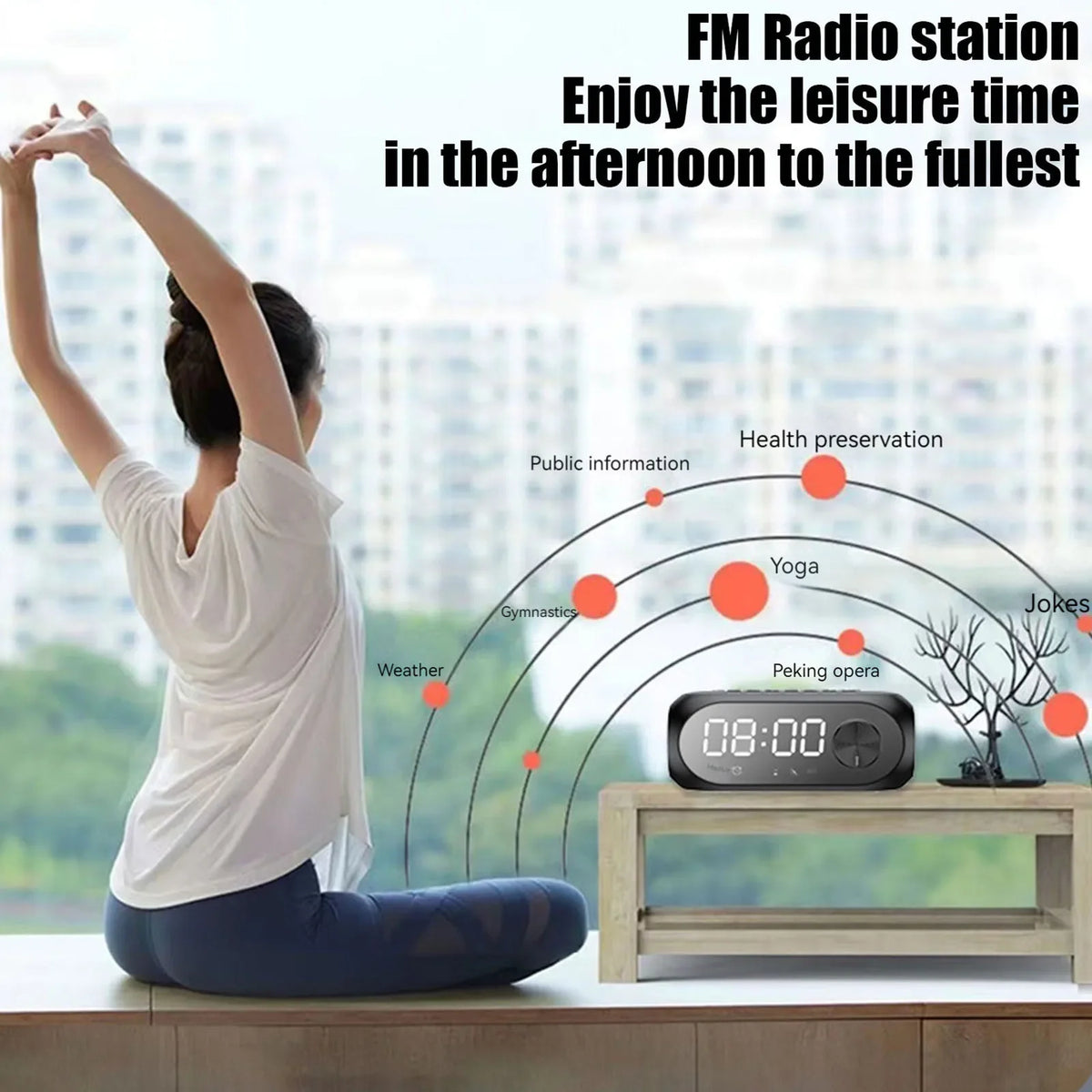 Smart Bluetooth LED Alarm Clock — Wireless Speaker with LED Display